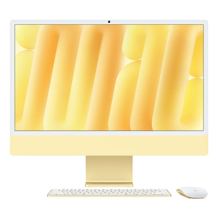 Apple iMac 24" (M4 10C CPU, 10C GPU, 2024) 16 ГБ, 256 ГБ (MWUW3) Yellow, желтый