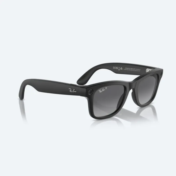 Умные очки Ray-Ban Smart Glasses Wayfarer Matte Black/Polar Gradient Graphite, RW4006, размер М, Монохромные, без автозатемнения, поляризационные