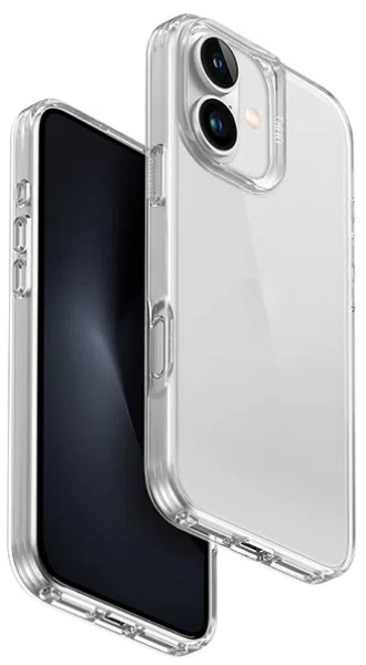 Чехол Uniq Air Fender Clear для iPhone 16, прозрачный