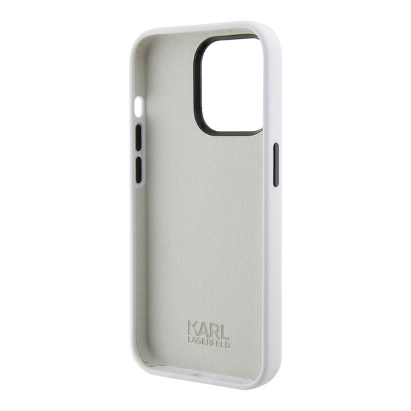 Чехол Karl Lagerfeld Liquid silicone NFT Choupette Hard White для iPhone 15 Pro Max
