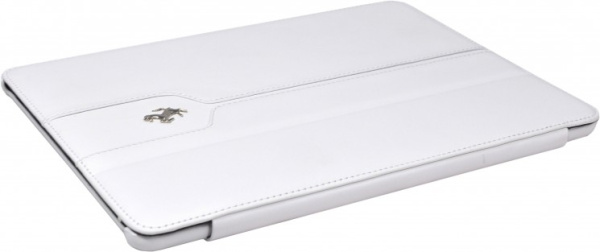 Чехол кожаный Ferrari Montecarlo Real Leather Folio case для Apple iPad mini 1/2/3, цвет Белый (FEMTFCPM2WH)