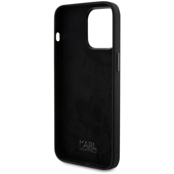 Чехол Karl Lagerfeld Liquid silicone NFT Choupette Hard для iPhone 15 Pro Max, цвет Черный