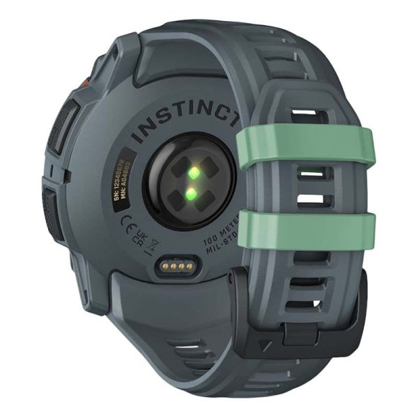 Смарт часы Garmin INSTINCT 3 AMOLED 50мм Neo Tropic, зеленый с серым ремешком