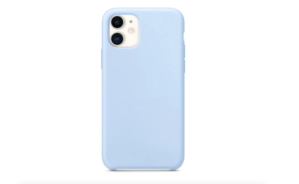 Чехол силиконовый чехол для iPhone 11 Silicone Case, цвет Небесно-голубой