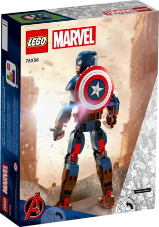 Конструктор LEGO Marvel Super Heroes - Сборная фигурка Капитана Америки (76258)