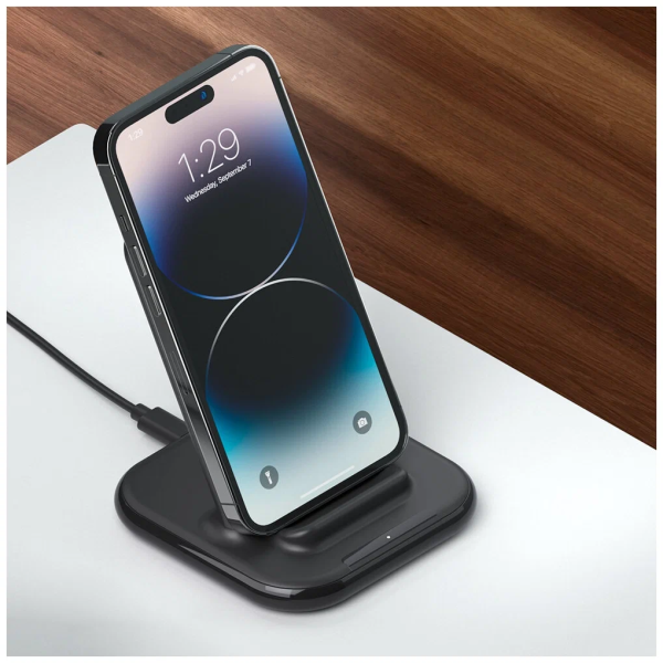 Беспроводное зарядное устройство Deppa QI Fast Charge 15W, черный (24019)