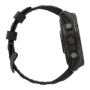 Смарт часы Garmin fenix 8 Pro, 51 мм, AMOLED, титан с DLC, сапфир, каштановый кожаный ремешок, силиконовый ремешок цвета «графитовый/чёрный»