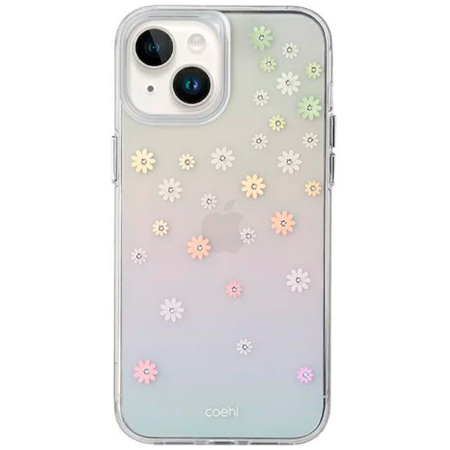 Чехол Uniq COEHL Aster (with 3d crystals) для iPhone 14, цвет Весенне-розовый (Spring Pink) (IP6.1(2022)-ASTSPNK)