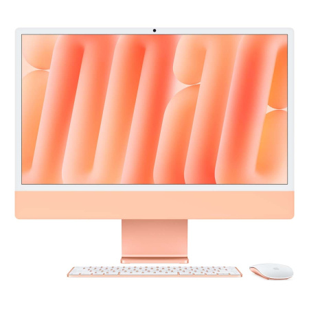 Apple iMac 24" (M4 10C CPU, 10C GPU, 2024) 16 ГБ, 512 ГБ (MWV93) Orange, оранжевый