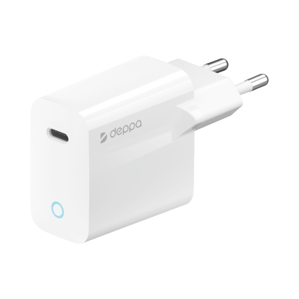 Сетевое ЗУ Deppa USB Type-C, Power Delivery, 20Вт, белый (11424)