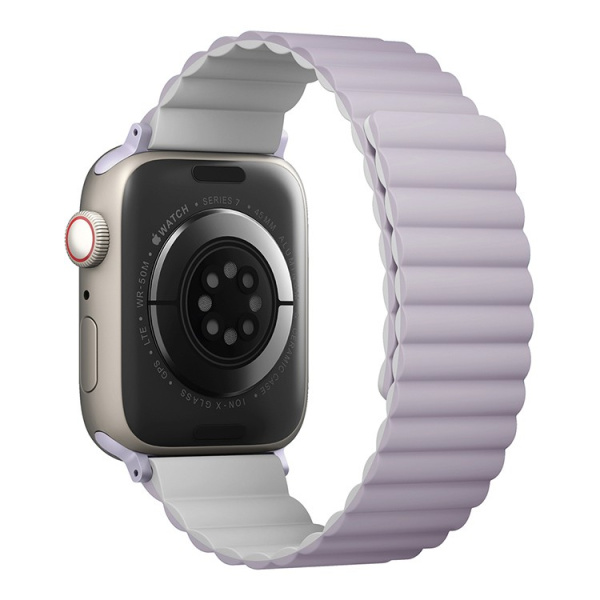 Ремешок Uniq Revix reversible Magnetic для Apple Watch 41/40/38mm, Lilac/White (41MM-REVLILWHT)