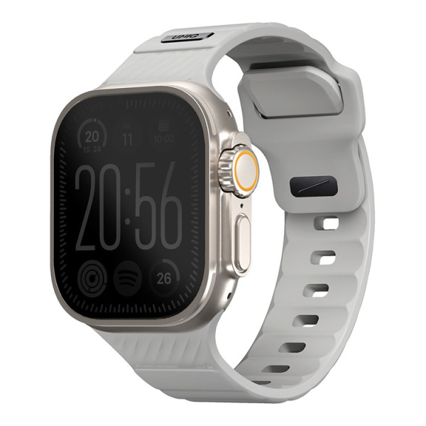 Ремешок Uniq для Apple Watch 49-46-45-44 mm STRIDE FKM Rubber Grey