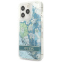 Чехол CG Mobile Guess Liquid Glitter Flower Hard для iPhone 13 Pro, цвет Зеленый (GUHCP13LLFLSN)