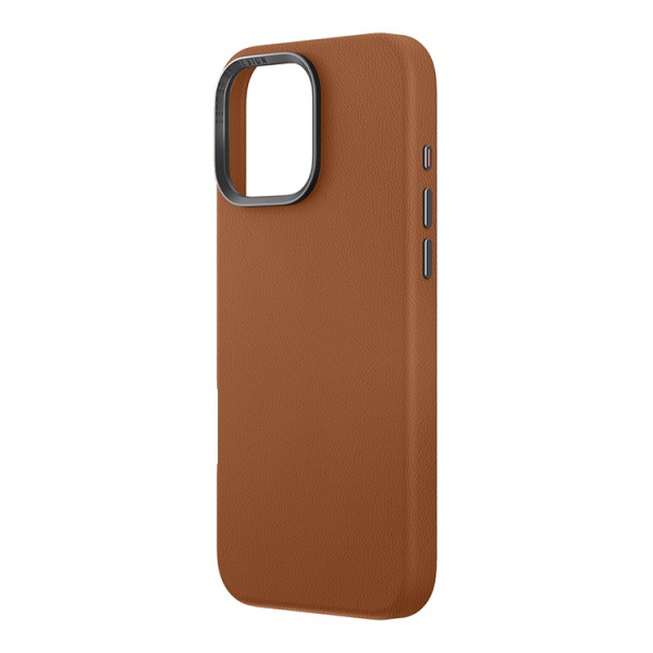 Чехол Uniq кожаный Lyden Caramel (Magsafe) для iPhone 16 Pro Max