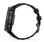 Смарт часы Garmin Fenix 8, 51 мм, Solar, Sapphire Carbon Gray DLC Titanium with Black/Pebble Gray Silicone