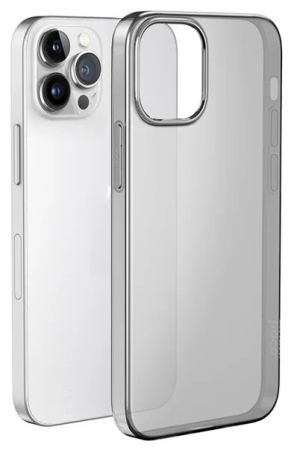 Чехол HOCO Light Series TPU Case для iPhone 13 Pro Max Clear/Black, цвет Прозрачный/черный