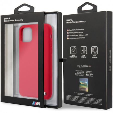 Чехол CG Mobile BMW M-Collection Liquid silicone Hard TPU для iPhone 11 Pro, цвет Красный (BMHCN58MSILRE)