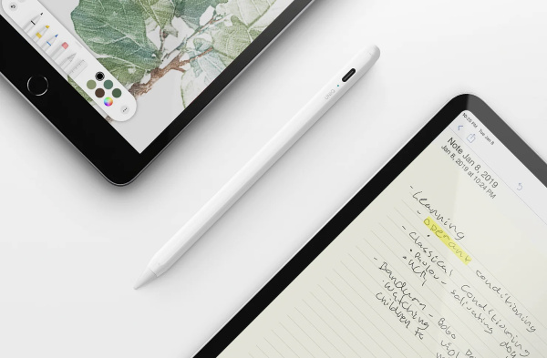 Стилус Uniq PIXO PRO Magnetic Stylus for iPad (с беспроводной зарядкой), цвет Темно-серый (PIXOPRO-DARKGREY)