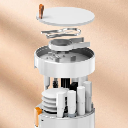 Мультифункциональный набор для очистки техники 20 в 1, серебристый