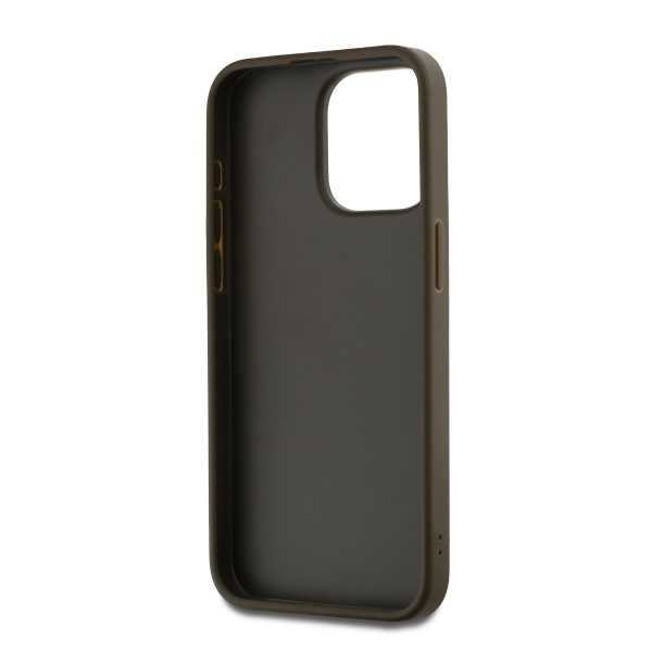 Чехол DKNY PU Stack metal logo Hard + Hand strap Green для iPhone 15 Pro, зелёный