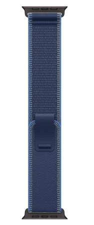 Apple Watch Ultra 3 (2025), 49 мм корпус из титана цвета «Black», ремешок Trail Loop размера, цвета «Blue/Bright Blue»