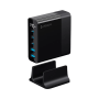 Зарядная станция Deppa Charging Station GaN 140W, Черный (11437)