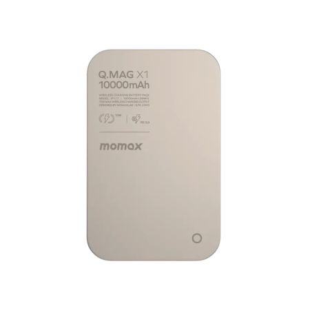 Внешний аккумулятор Momax Q.Mag X1 10000 mAh, Натуральный титан (IP117AE)