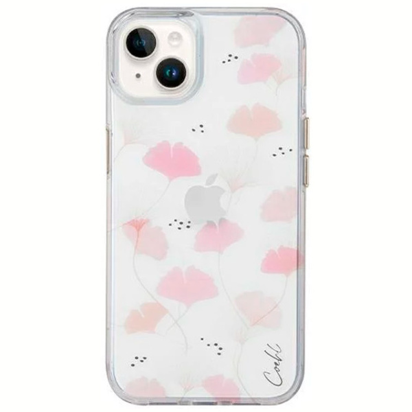 Чехол Uniq COEHL Meadow для iPhone 14 Plus, цвет Весенне-розовый (Spring Pink)