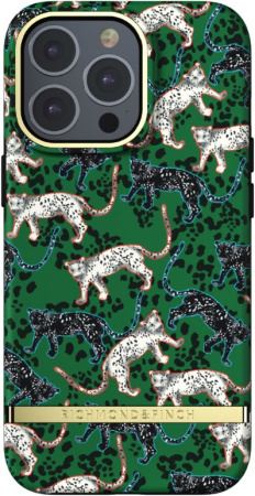 Чехол Richmond & Finch для iPhone 13 Pro Max, цвет "Зеленый леопард" (Green Leopard) (R47047)