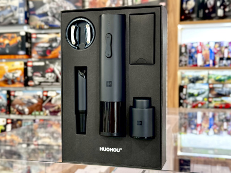 Винный набор Xiaomi HuoHou Wine Luxury Gift Set 4в1 (HU0090), Black