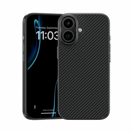Усиленный чехол Benks ArmorPro Case built with Kevlar® 600D для iPhone 17, черный (Black)