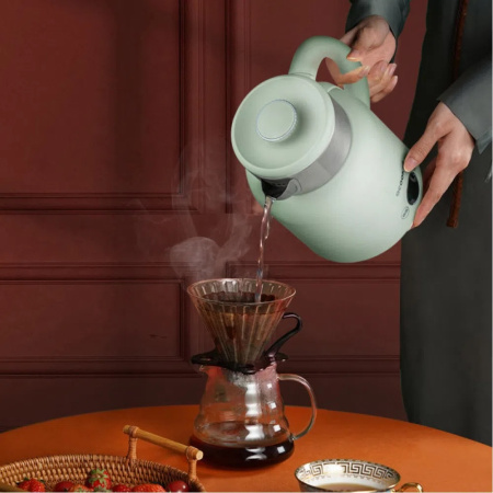 Электрический чайник Xiaomi Qcooker Retro Electric Kettle 1.5L, Зеленый CR-SH1501 (RU)