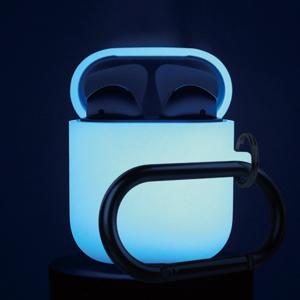 Чехол для AirPods 2 с карабином (Night glow)