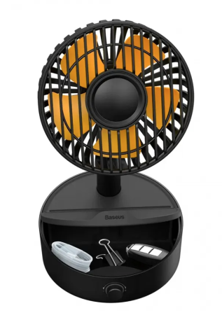 Вентилятор с беспроводной зарядкой Baseus Hermit Desktop Wireless Charger With Oscillatin WXYZ-B01