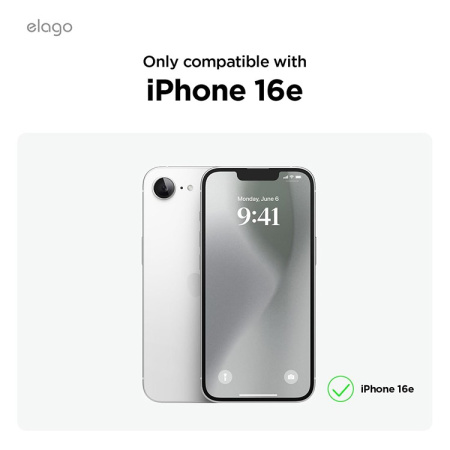 Чехол Elago HYBRID (pc/tpu) Clear (MagSafe) для iPhone 16e