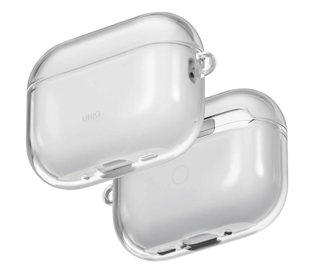 Чехол Uniq Glase TPU case with carabin Glossy Clear для Airpods Pro 3