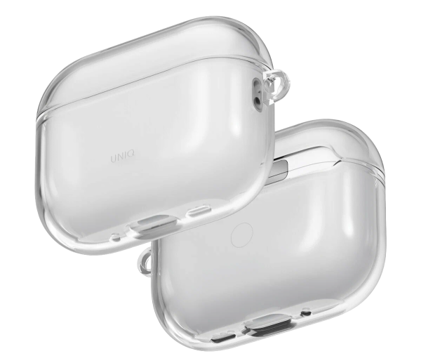 Чехол Uniq Glase TPU case with carabin Glossy Clear для Airpods Pro 3