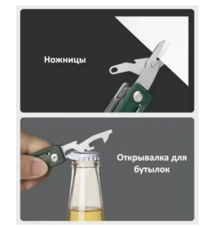 Мультитул мини Xiaomi NexTool Multifunction Knife, Черный NE20096