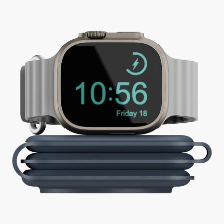 Беспроводное СЗУ EnergEA Bazic GoMag Trio PLUS magnetic wireless foldable 15W Navy Blue