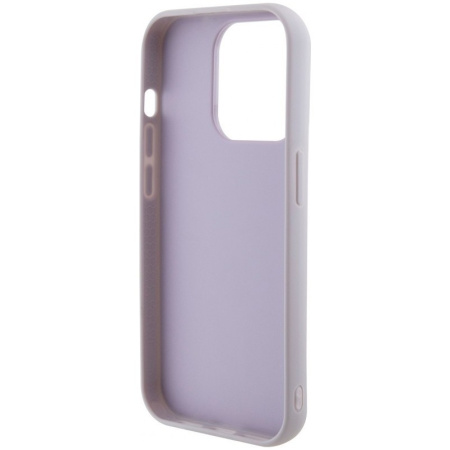 Чехол Guess PU Quilted with Script metal logo Hard для iPhone 15 Pro Max, цвет Фиолетовый