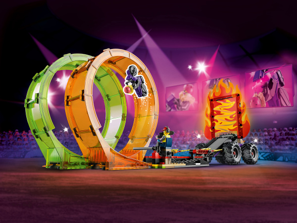 Конструктор LEGO City - Трюковая арена «Двойная петля» (60339)