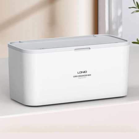 Сетевой фильтр в боксе LDNIO SN5310 Management Power Strip Box - 5 розеток, 2500W, 3 USB-A, 2м, версия EU (white)