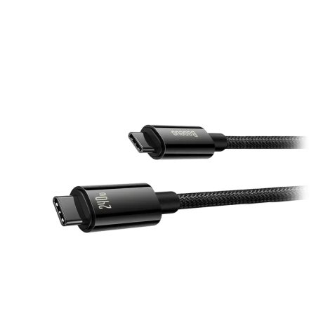 Кабель Baseus Fast Charging Cable [Type-C - Type-C] 240W 100см, Черный (CAWJ040001)