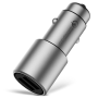 Автомобильное зарядное устройство Xiaomi Mi Car Charger Dual USB 36W, Silver (CC02CZM)