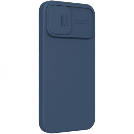 Чехол Nillkin CamShield Silky Magnetic Silicone для iPhone 13 Pro Max, цвет Синий (6902048223578)