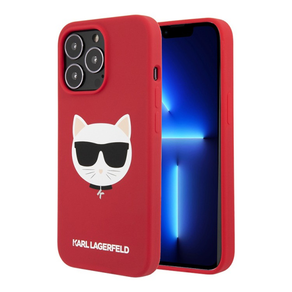 Чехол CG Mobile Karl Lagerfeld Liquid silicone Choupette Hard для iPhone 13 Pro Max, цвет Красный (KLHCP13XSLCHRE)