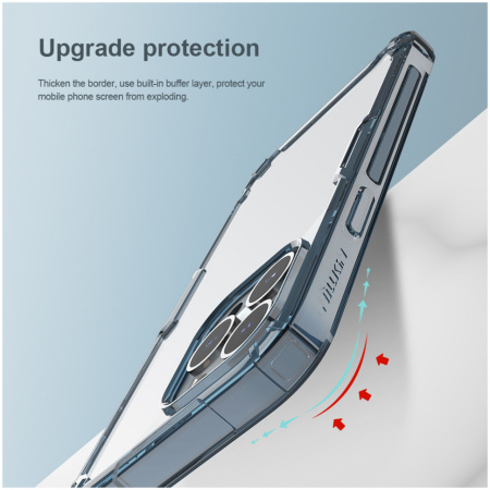 Чехол Nillkin Nature TPU Pro case для iPhone 14 Pro, цвет Синий (6902048248526)