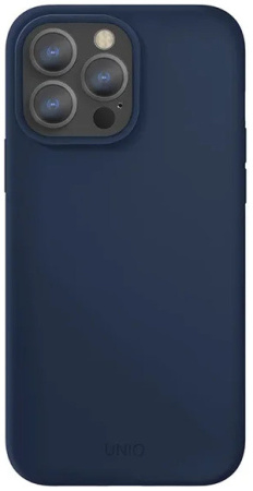 Чехол Uniq LINO для iPhone 13 Pro Max, цвет Синий (IP6.7HYB(2021)-LINOBLU)