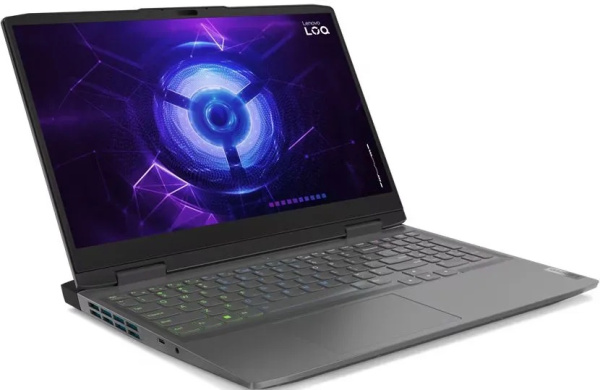 Игровой ноутбук Lenovo LOQ 15IRH8 , Intel Core i7-13700H (2.4 ГГц), RAM 16 ГБ, SSD 512 ГБ, NVIDIA GeForce RTX 4060 (8 Гб), Windows Home, (82XV00A8RK), Storm Grey