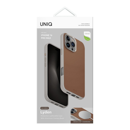 Чехол Uniq Lyden DS Canary Caramel/Ivory (Magsafe) для iPhone 16 Pro Max